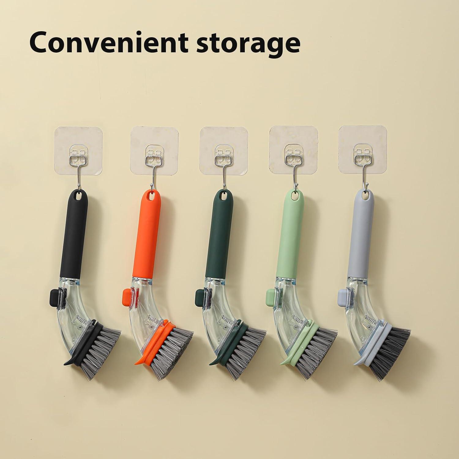 Cepillo de Cocina DAPOWER con Dispensador de Jabón Reemplazable