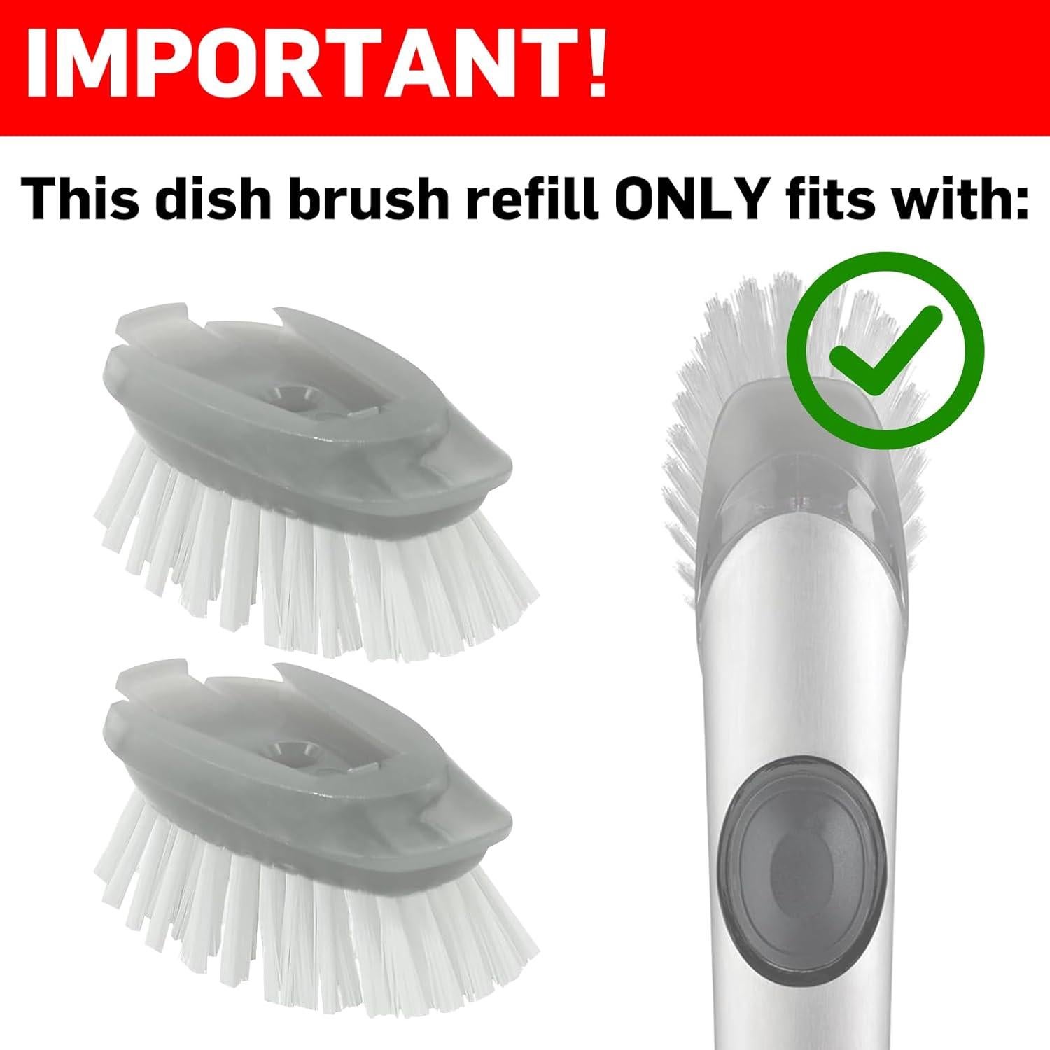 Recambios de Cepillo para Platos Pamrack - 4 Unidades Nylon