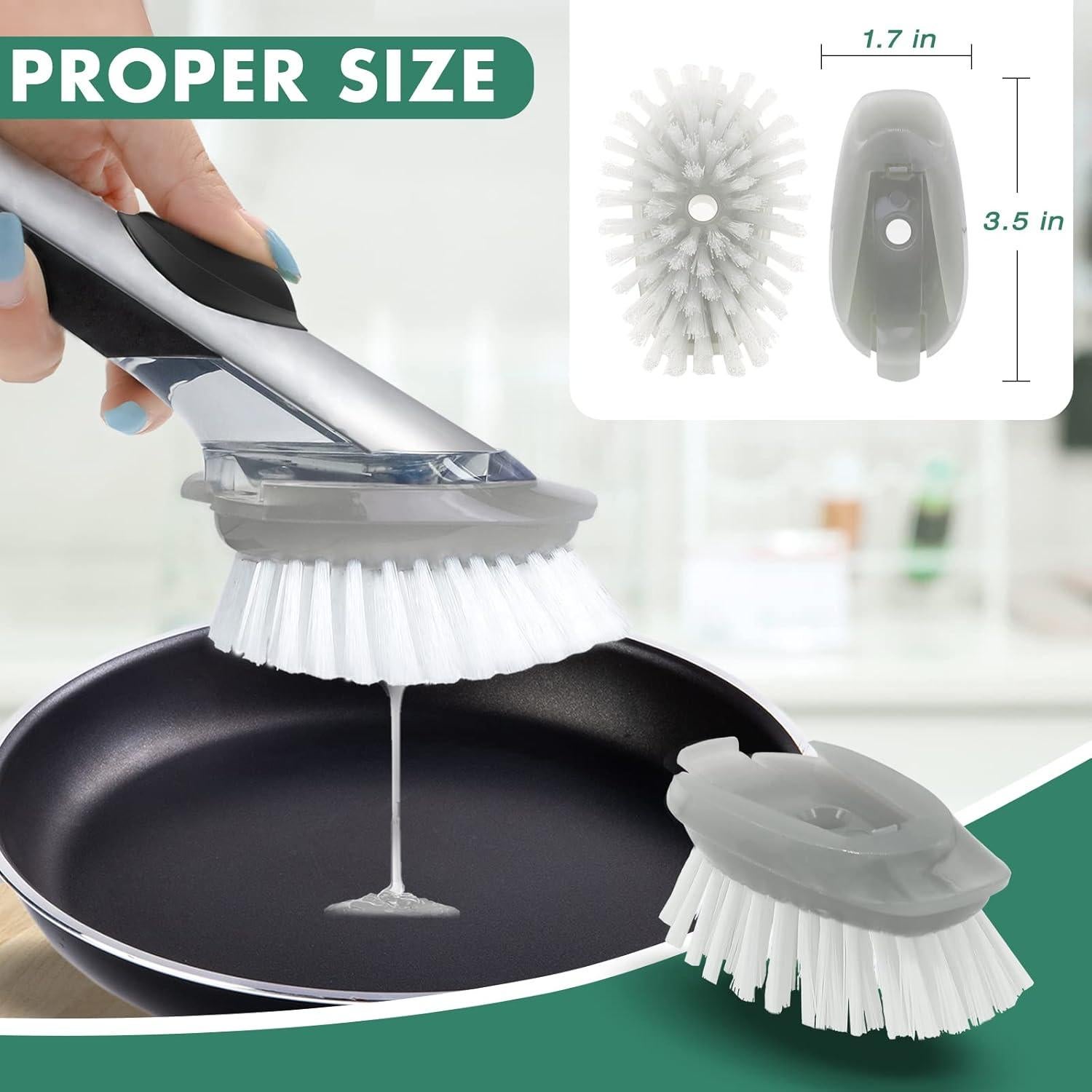 Recambios de Cepillo para Platos Pamrack - 4 Unidades Nylon