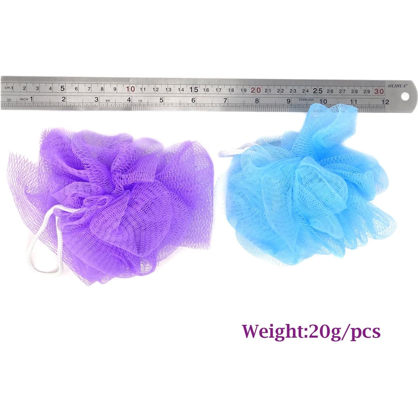 Puff de Malla de Baño Honbay 5PCS para Viajes