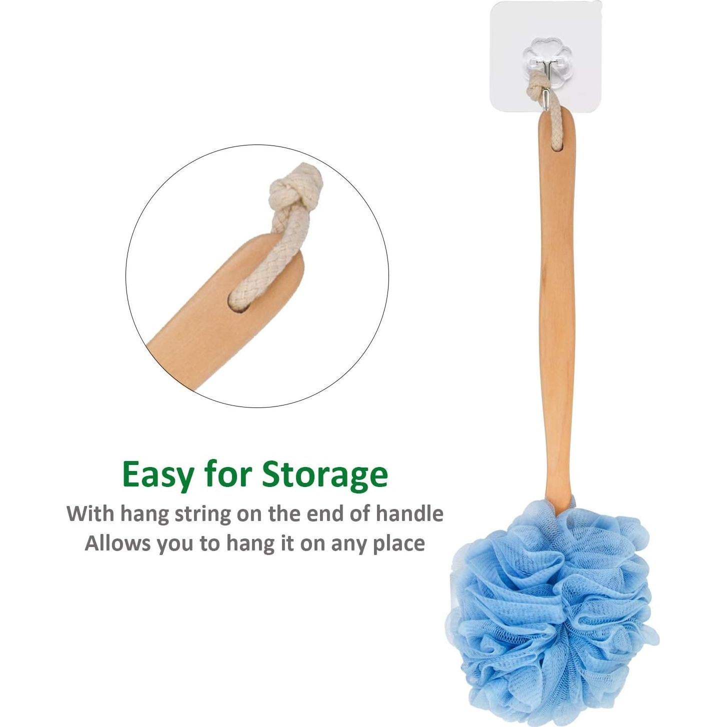 Esponja de Lufa para Espalda Arswin SCOBUTY - Mango Largo 38cm