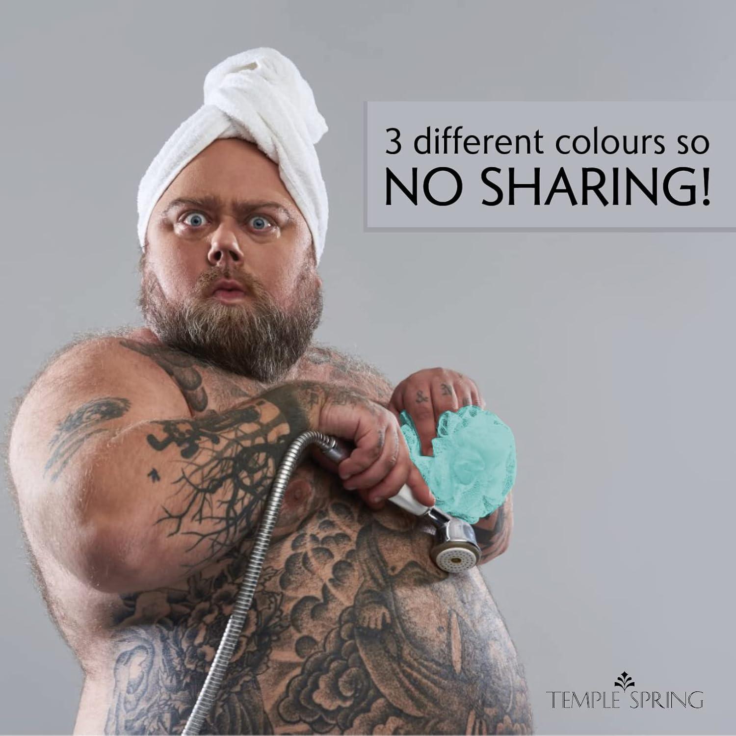 Esponja de Luffa Reciclada Temple Spring - Exfoliante Azul Océano