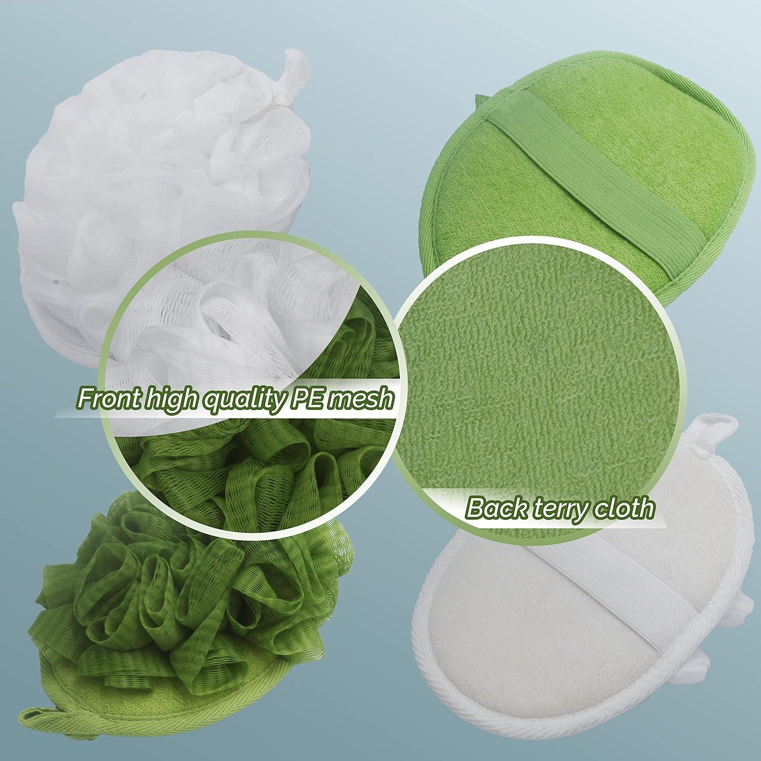 Paquete de 2 Esponjas de Baño Exfoliantes Estfin 17.8x12.7cm