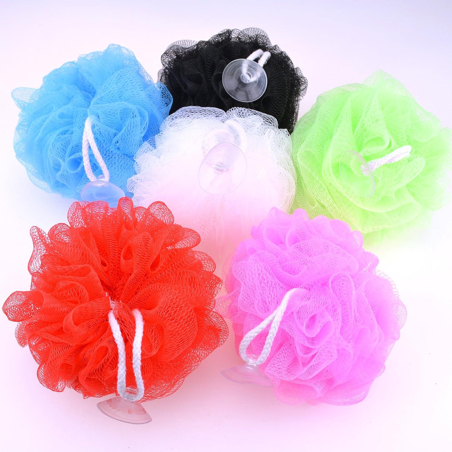 Esponja de Baño Star Brand 6 Piezas con Ventosa 15.24 cm