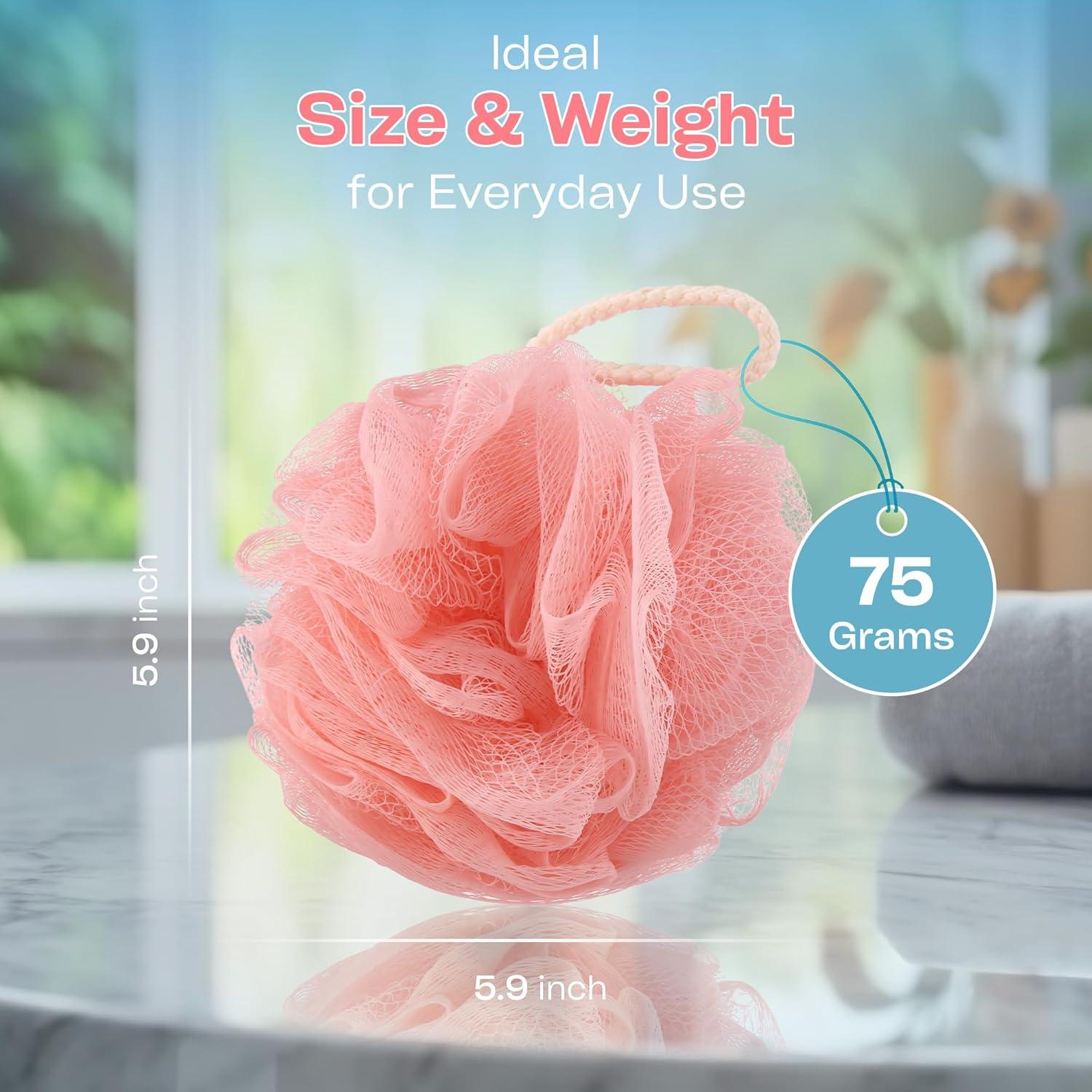 Esponjas de Lufa Exfoliantes LIKEVOW - Paquete de 4 Multicolor