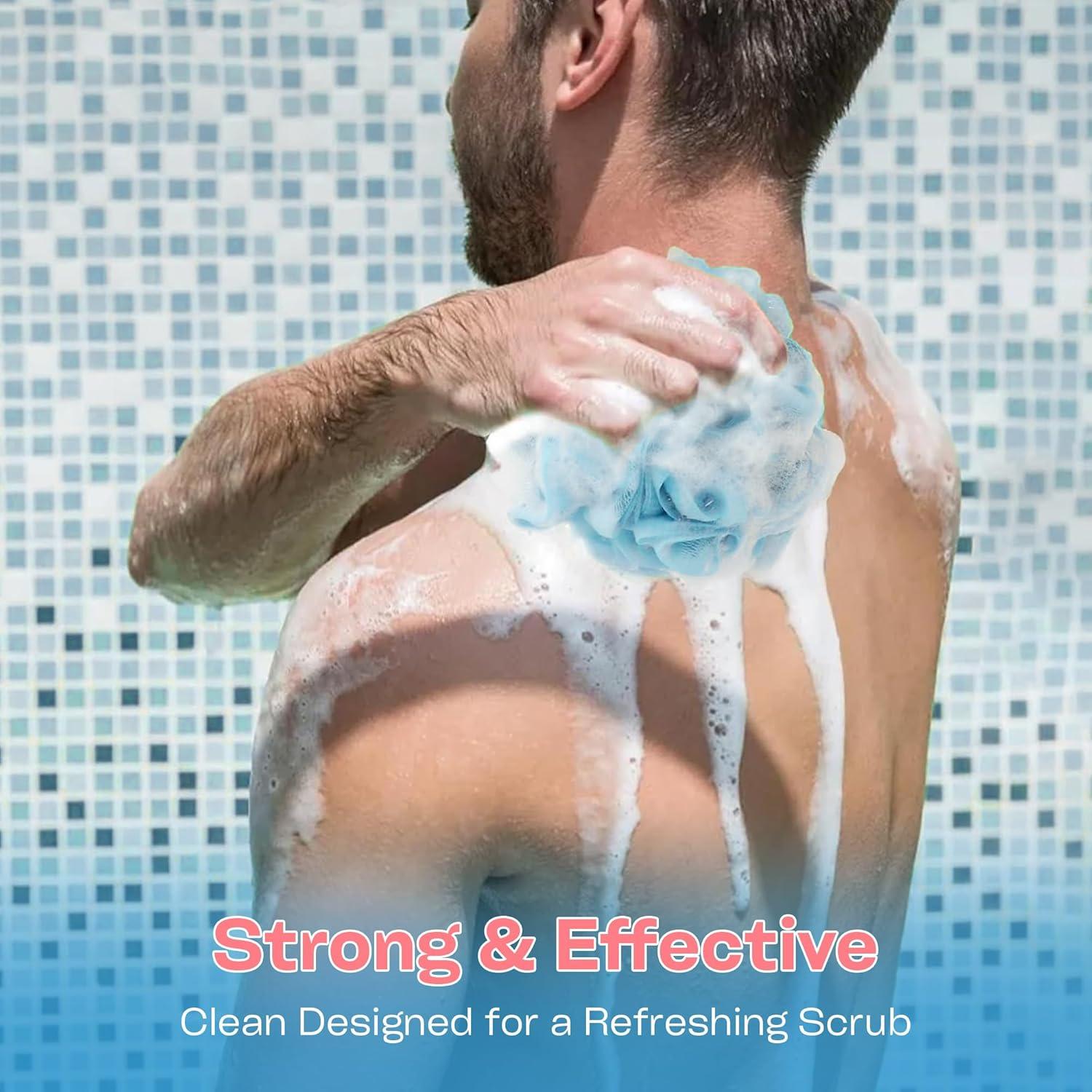 Esponjas de Lufa Exfoliantes LIKEVOW - Paquete de 4 Multicolor