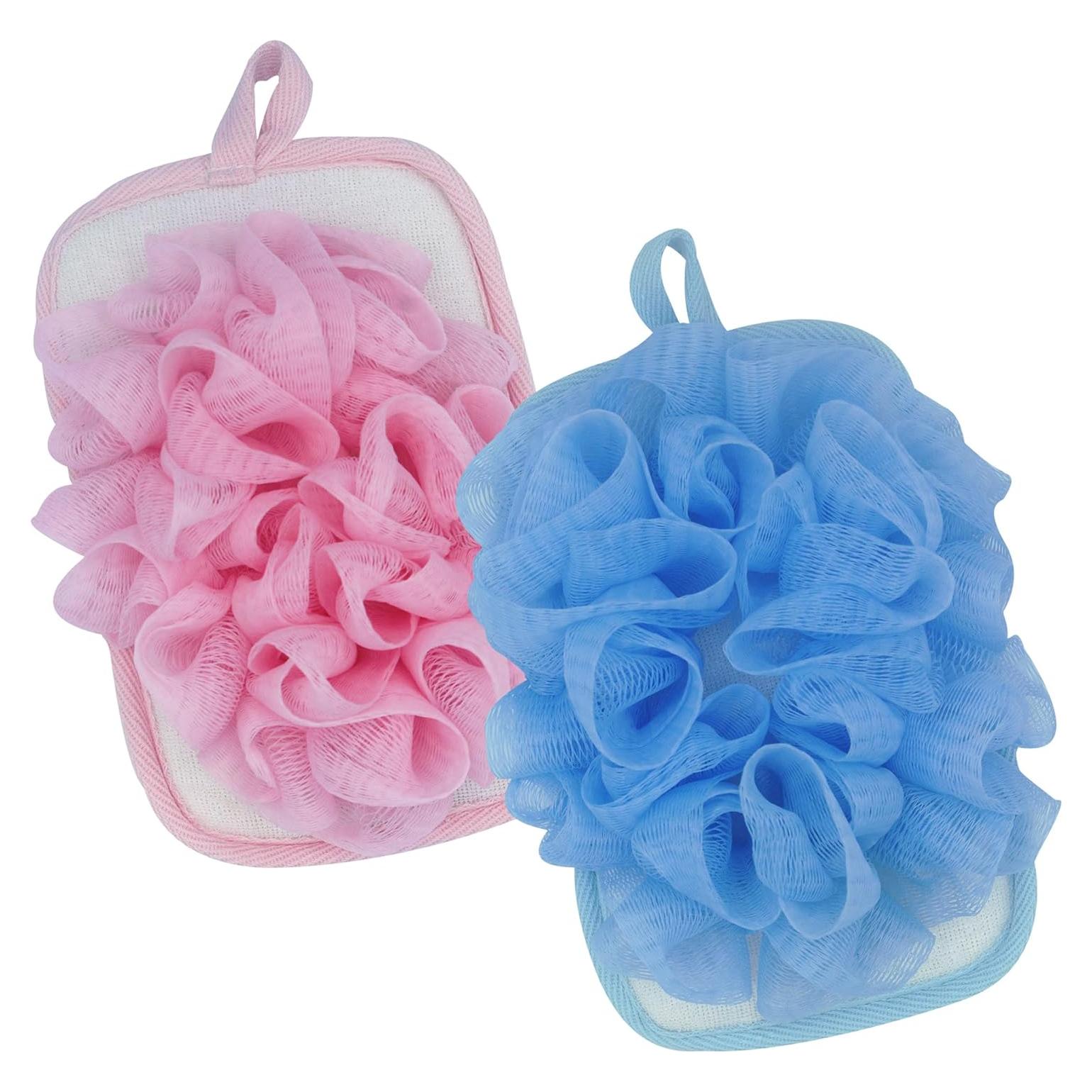 Esponja de Baño Exfoliante 2 Pack Bleu Bath 16x12cm