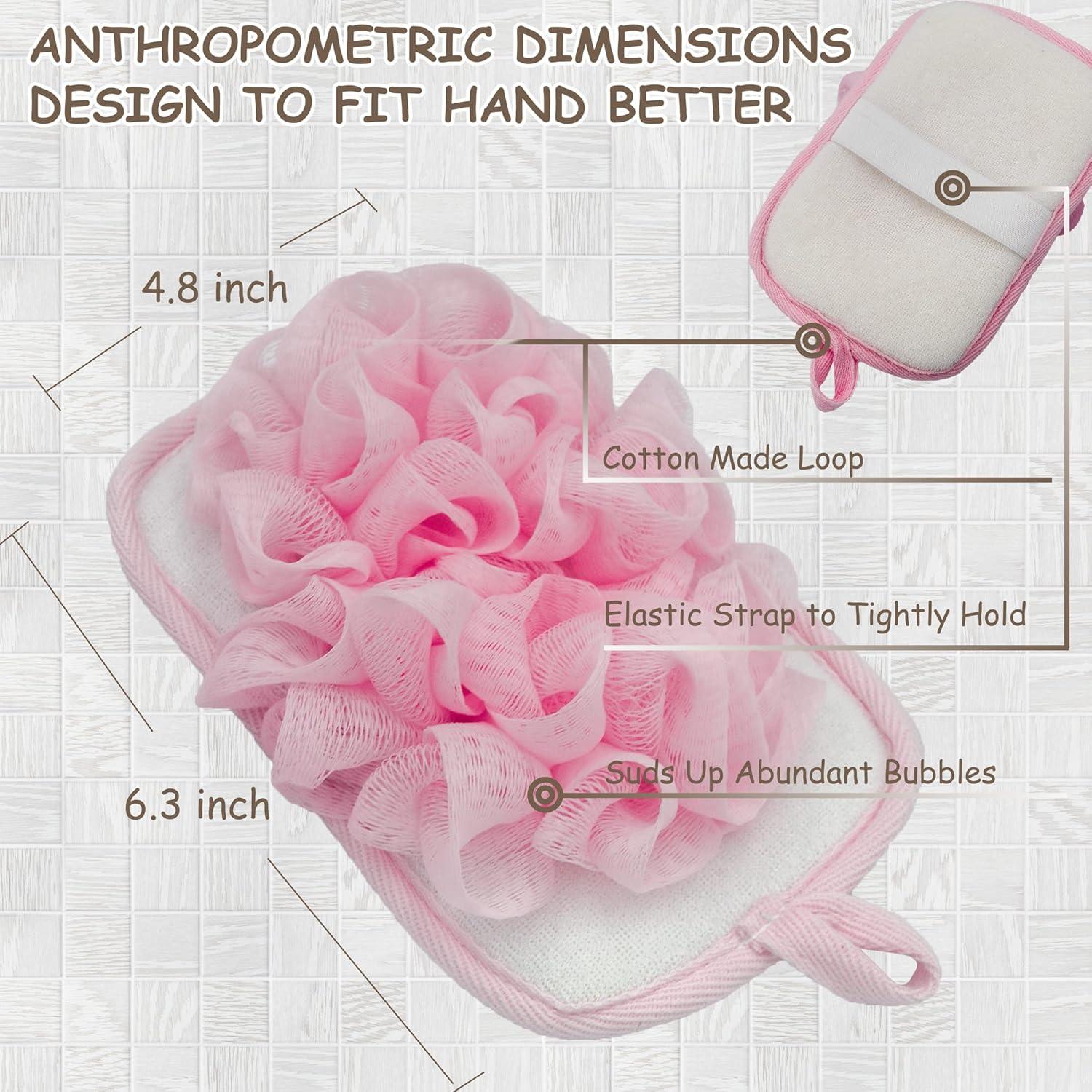 Esponja de Baño Exfoliante 2 Pack Bleu Bath 16x12cm