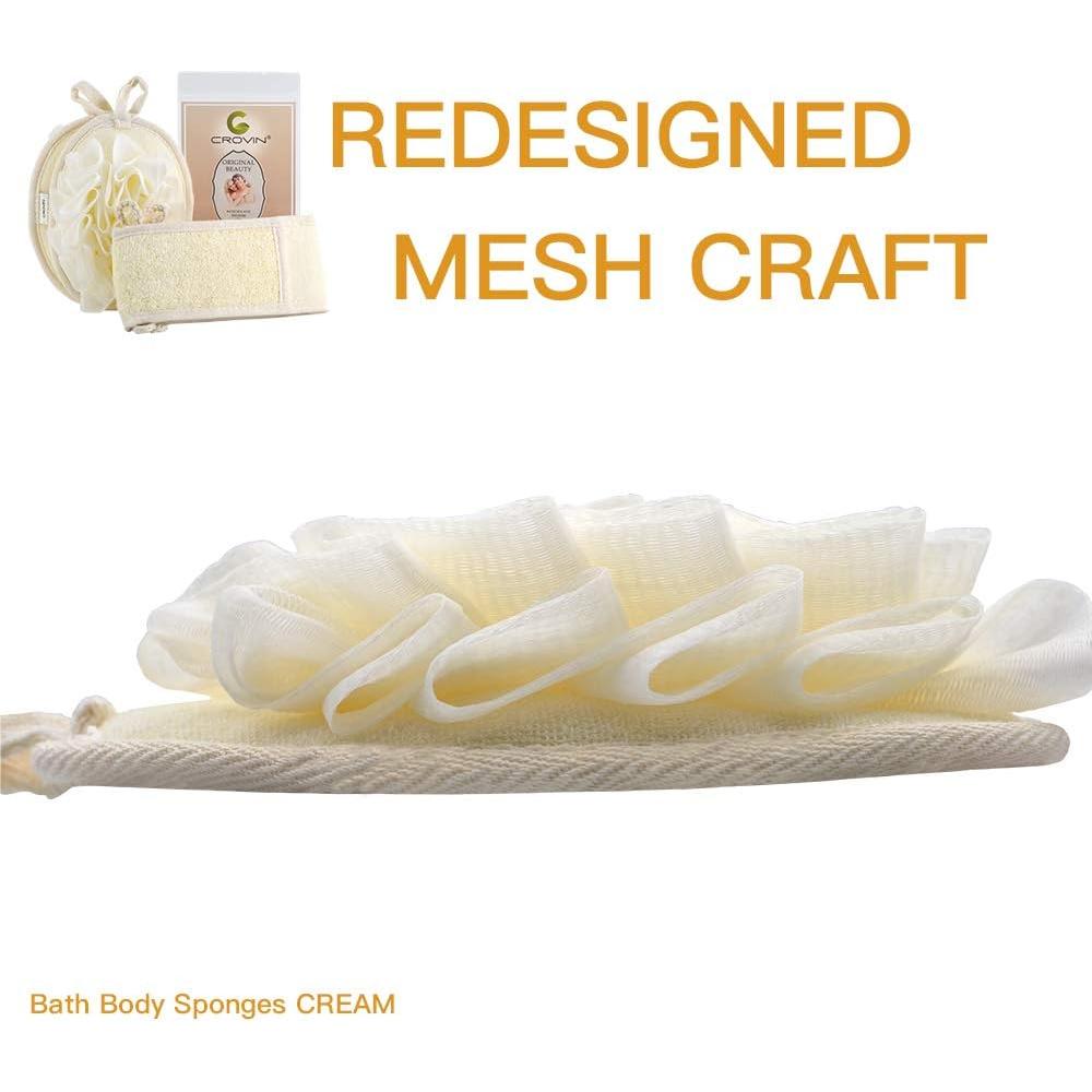 Conjunto de Esponjas Exfoliantes CROVIN - 3 Piezas para Baño