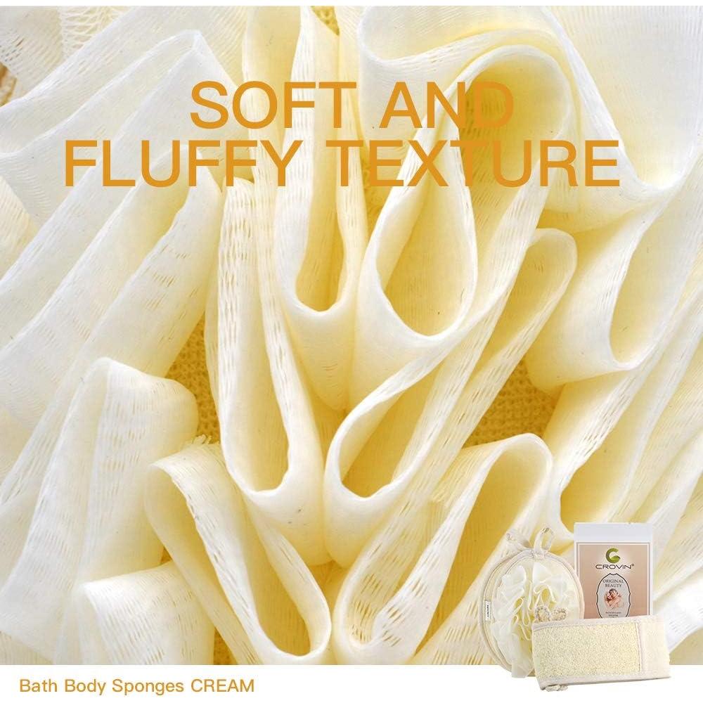 Conjunto de Esponjas Exfoliantes CROVIN - 3 Piezas para Baño