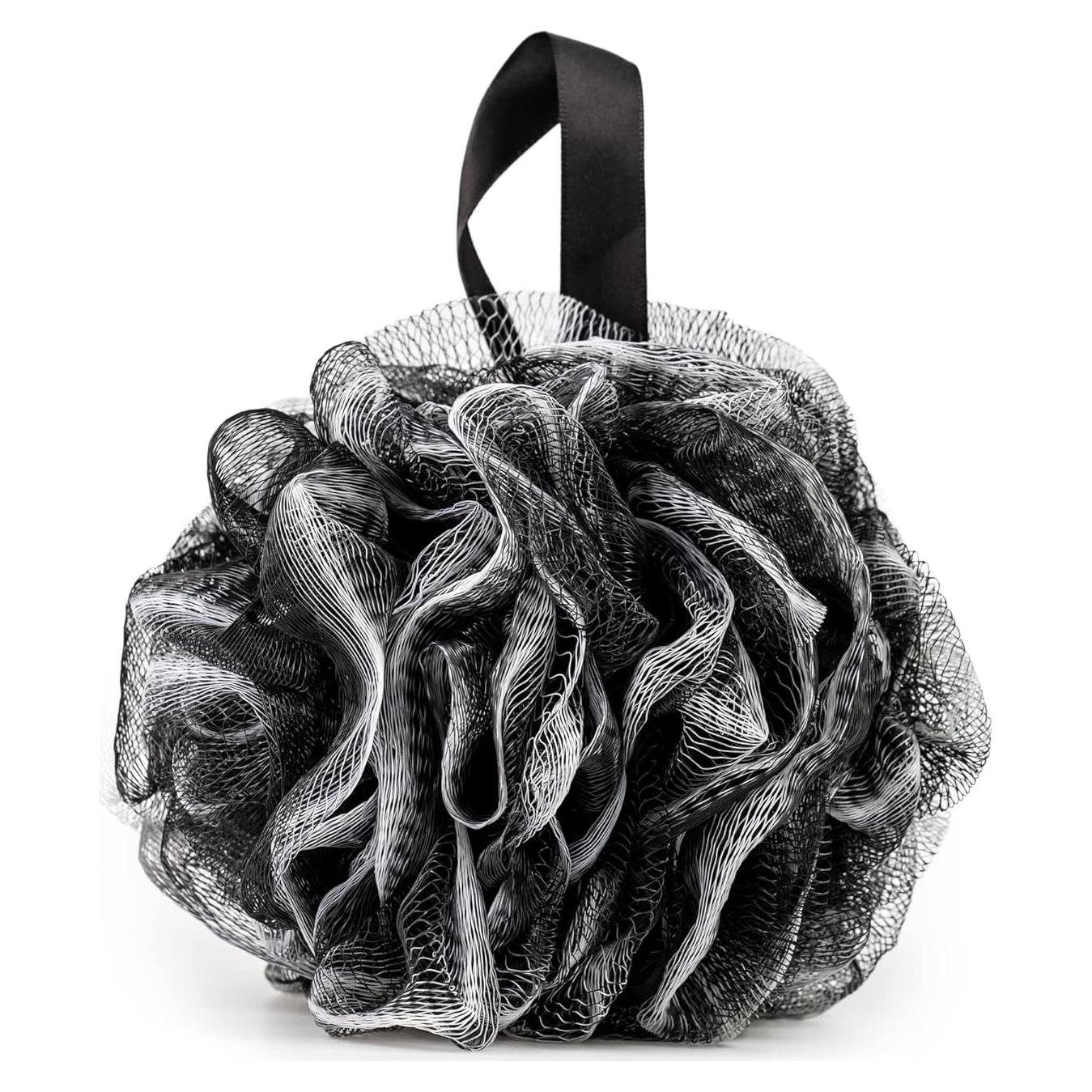 Esponja de Lufa Negra Pete & Pedro | Exfoliadora Suave para Ducha