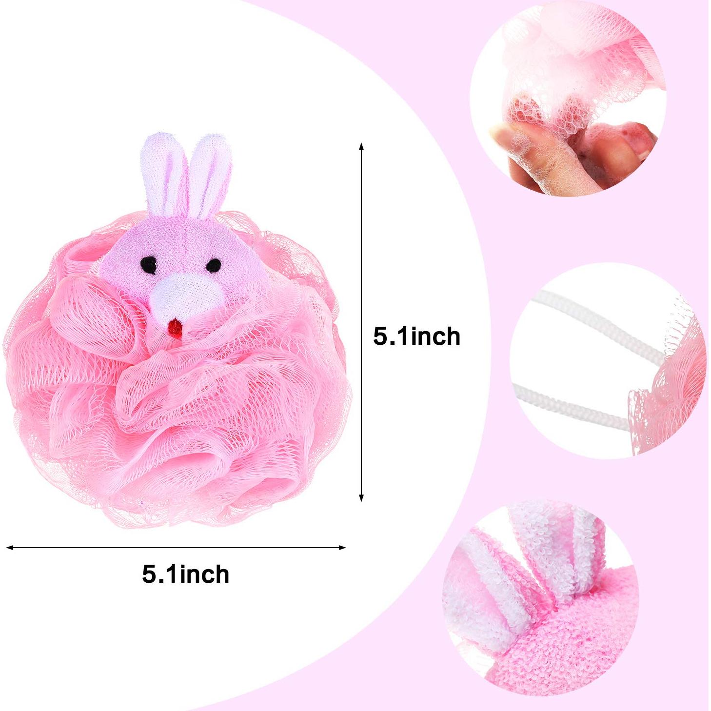 Esponjas de Baño para Niños Boao - 8 Piezas Animales Coloridos