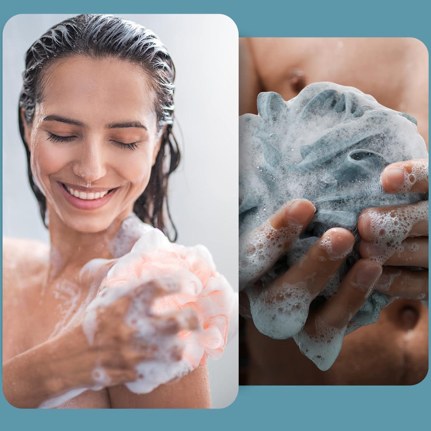 Paquete de 48 Esponjas de Baño Shellwei 50g Exfoliantes