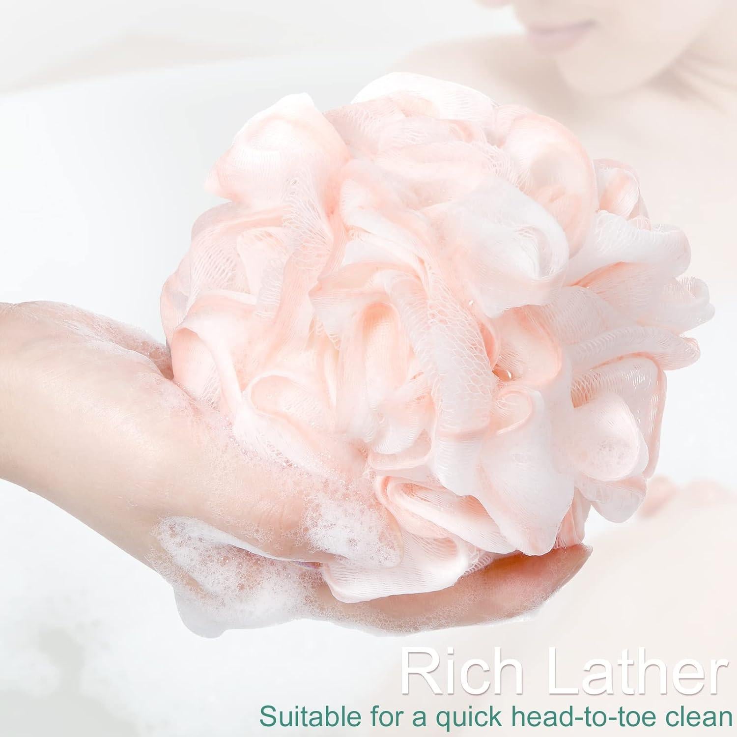 Paquete de 48 Esponjas de Baño Shellwei 50g Exfoliantes