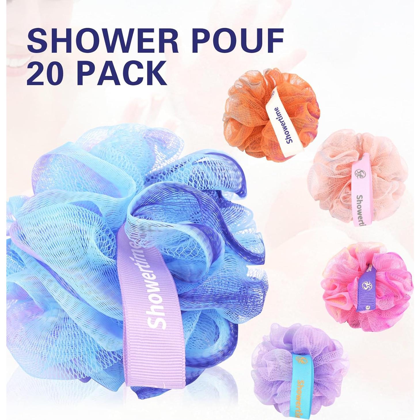 Paquete de 20 Esponjas de Ducha Loofah Showertime 25.5cm