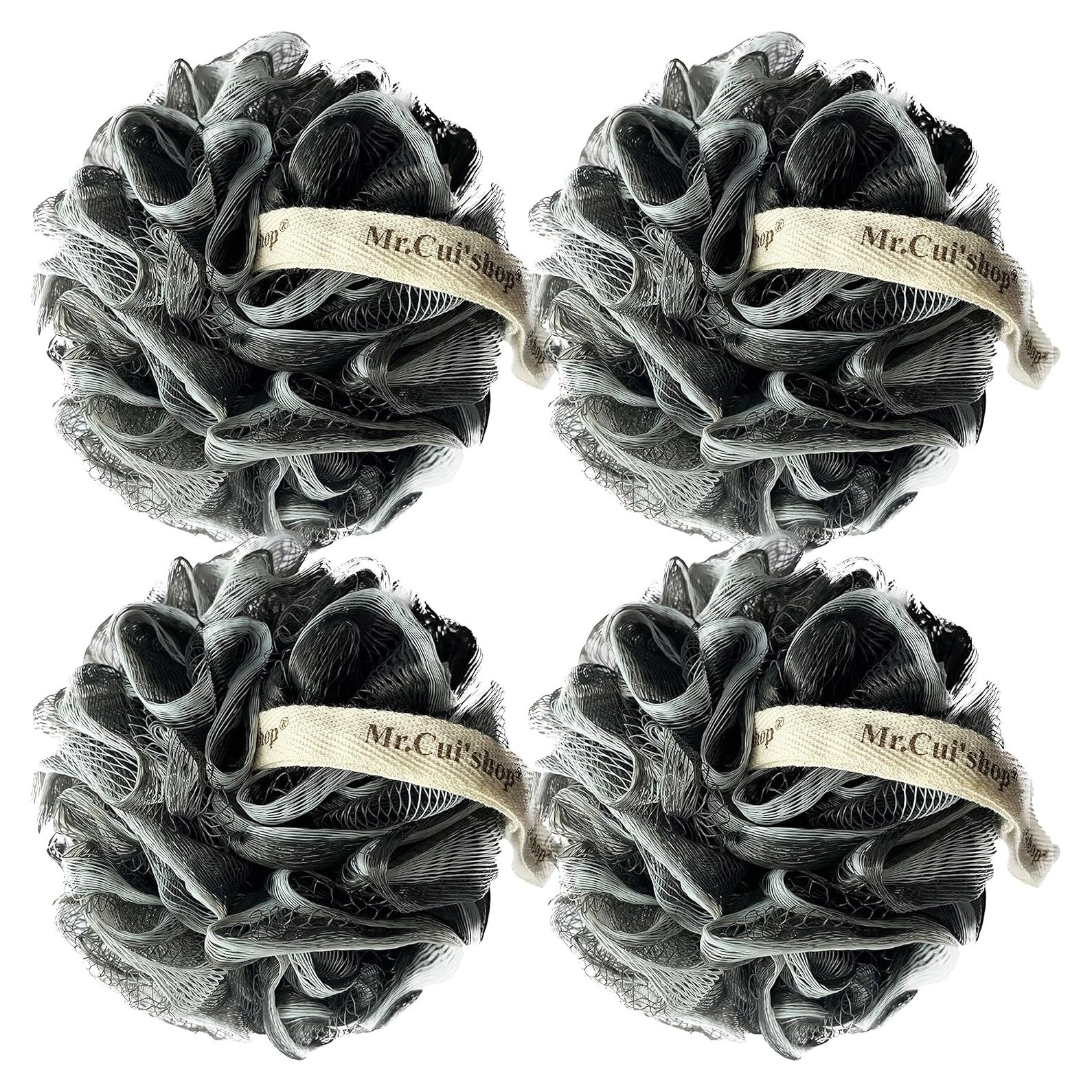 Paquete de 4 Esponjas de Ducha Exfoliantes Mr.Cui'shop 75g