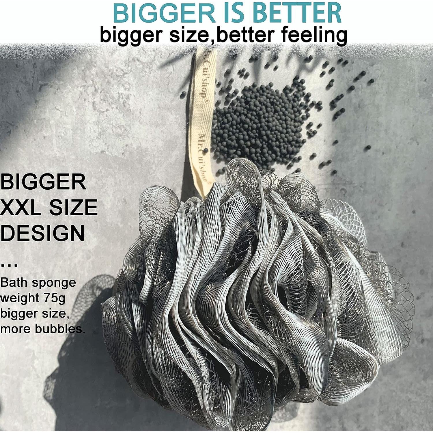 Paquete de 4 Esponjas de Ducha Exfoliantes Mr.Cui'shop 75g