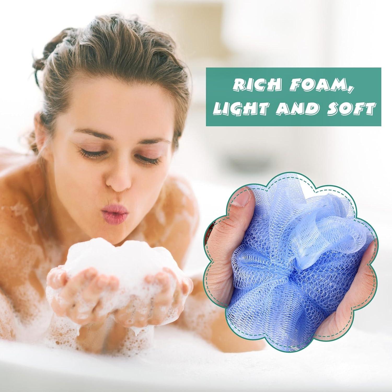 Esponjas de Baño Exfoliantes Sunnyray - 100 Pcs, 6 Colores