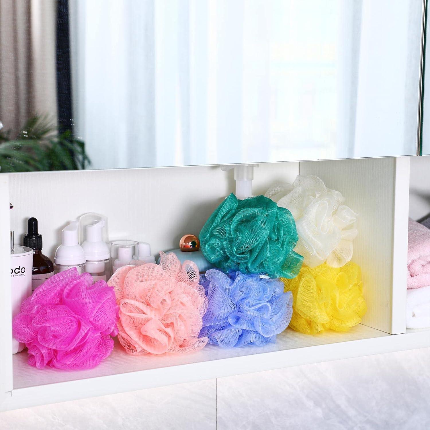 Esponjas de Baño Exfoliantes Sunnyray - 100 Pcs, 6 Colores