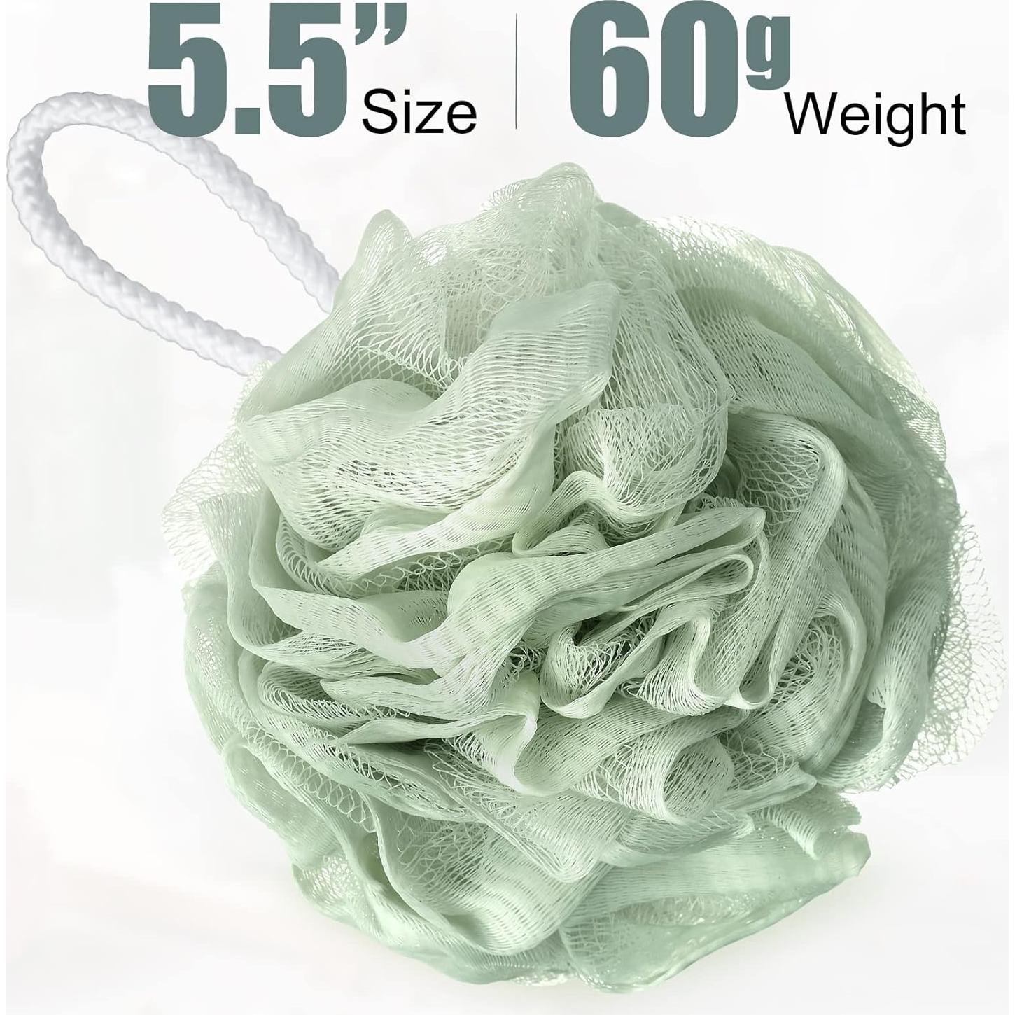 Esponjas de Baño Shellwei 32 Pcs Loofah Exfoliante 60g