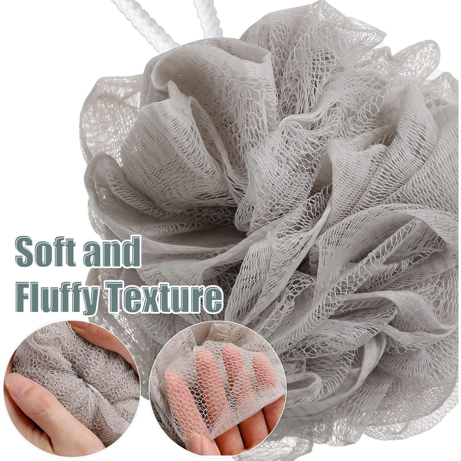 Esponjas de Baño Shellwei 32 Pcs Loofah Exfoliante 60g