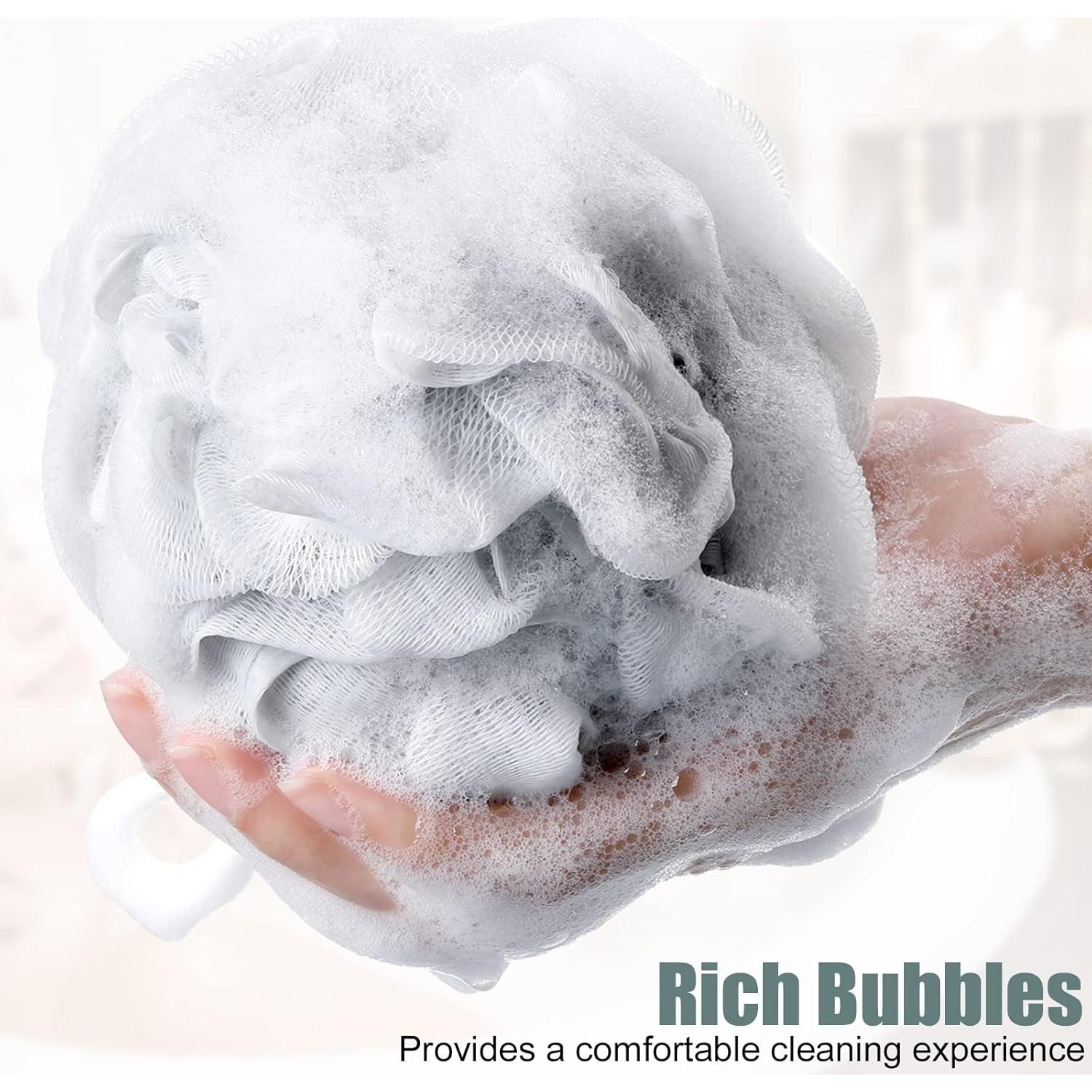 Esponjas de Baño Shellwei 32 Pcs Loofah Exfoliante 60g