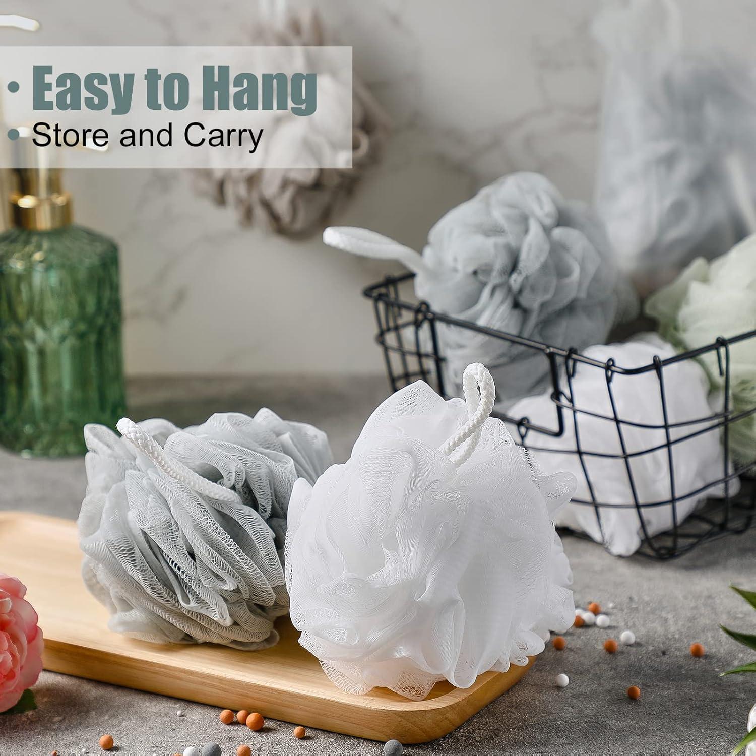 Esponjas de Baño Shellwei 32 Pcs Loofah Exfoliante 60g