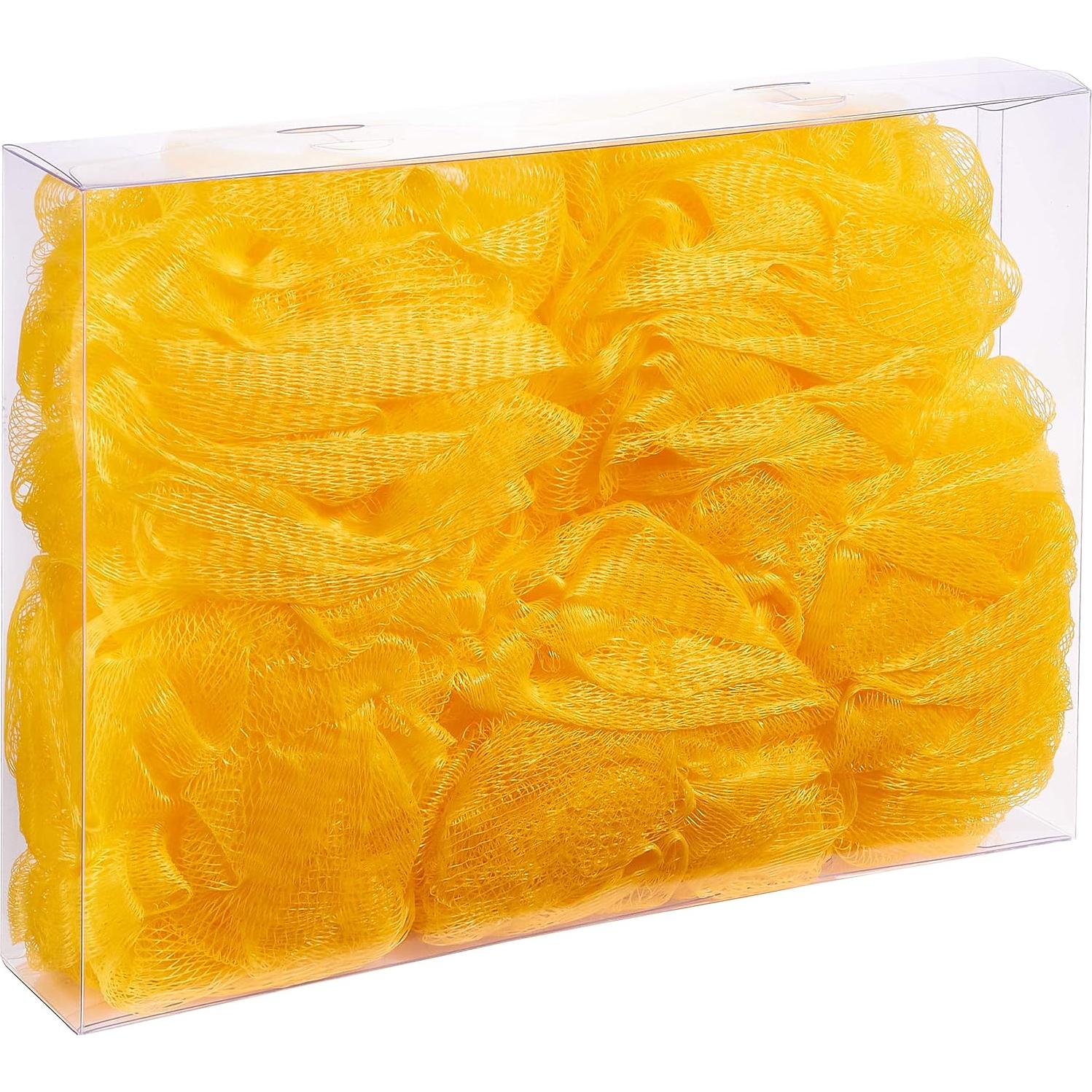 Esponjas de Ducha Exfoliantes BRUBAKER - Set de 5 - Amarillo