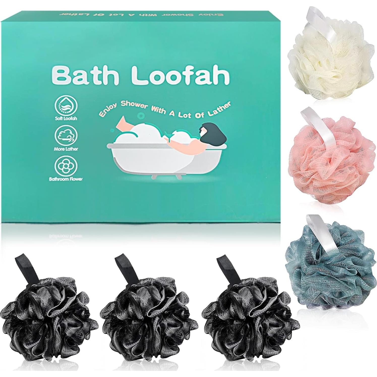 Esponjas de Lufa Amazerbst 6 Pack Exfoliantes 50g