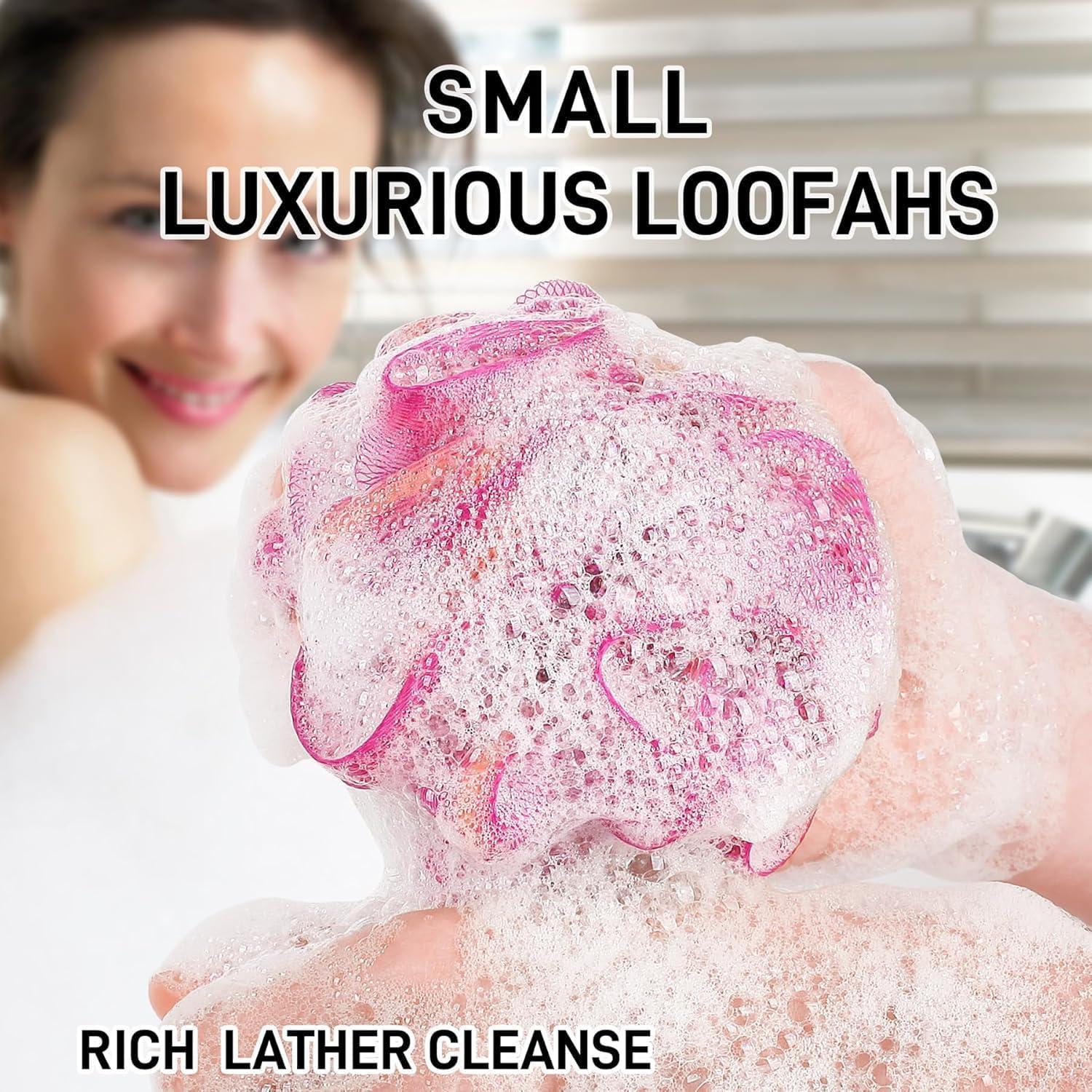 Paquete de 20 Esponjas de Ducha Lufa Aosevar 25cm Exfoliantes