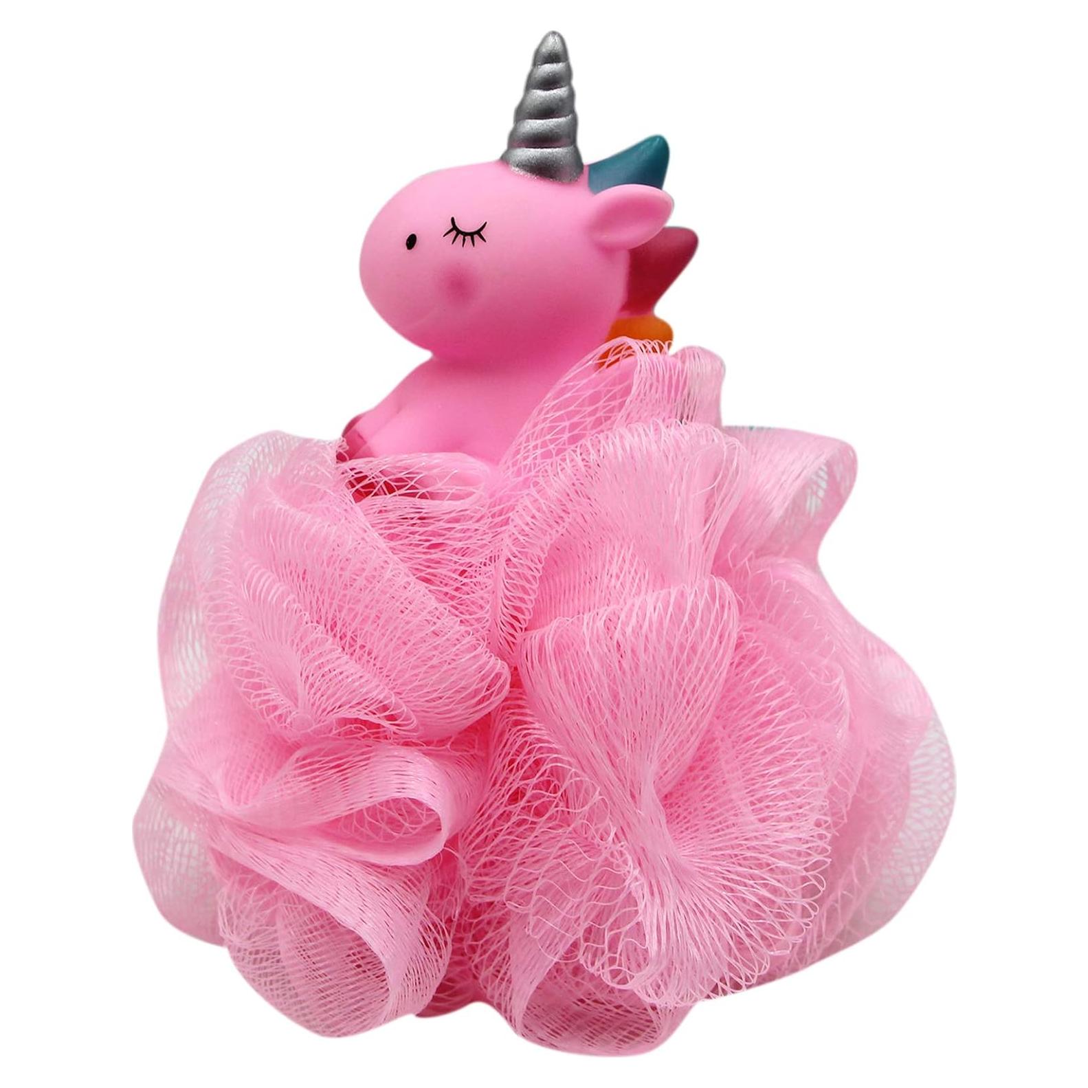 Esponja de Baño de Malla Unicornio Caviotess Rosa 9.9cm
