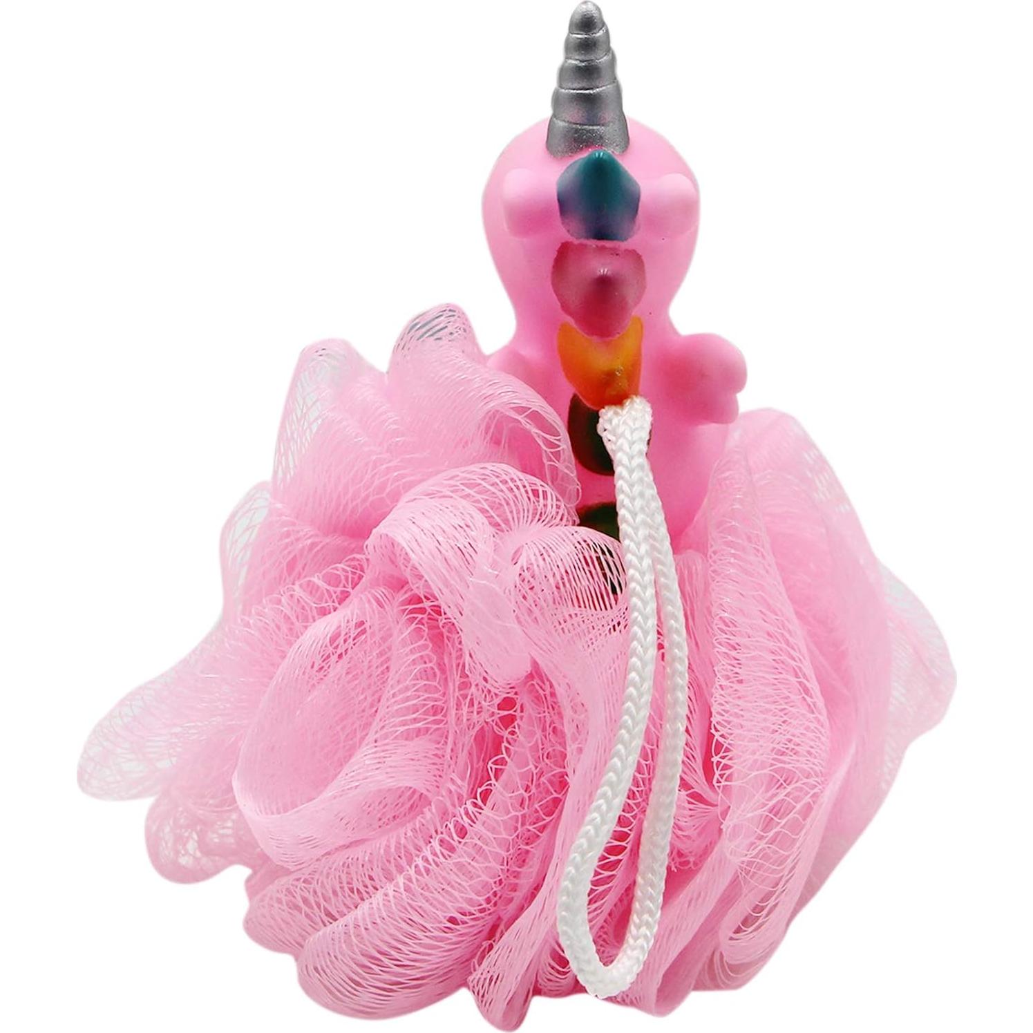 Esponja de Baño de Malla Unicornio Caviotess Rosa 9.9cm
