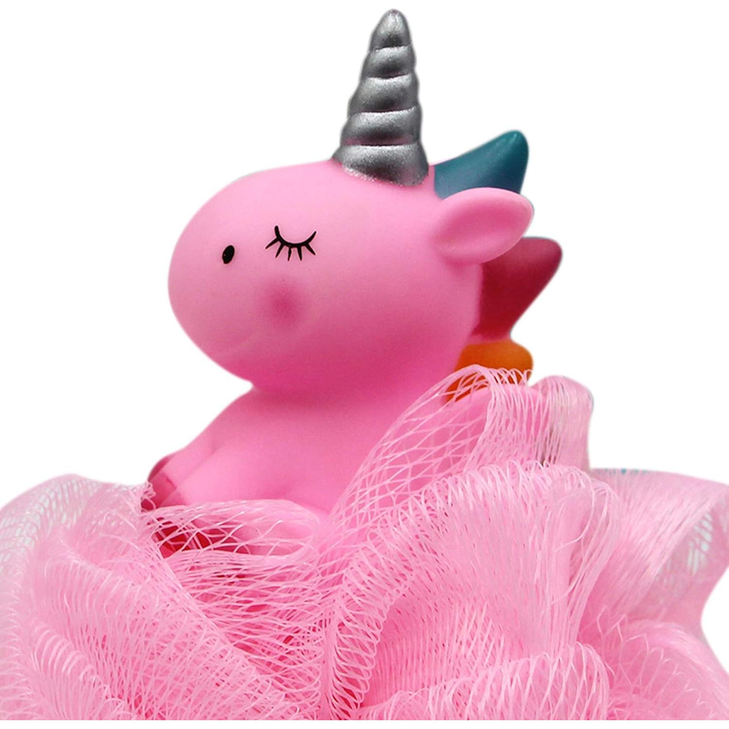 Esponja de Baño de Malla Unicornio Caviotess Rosa 9.9cm