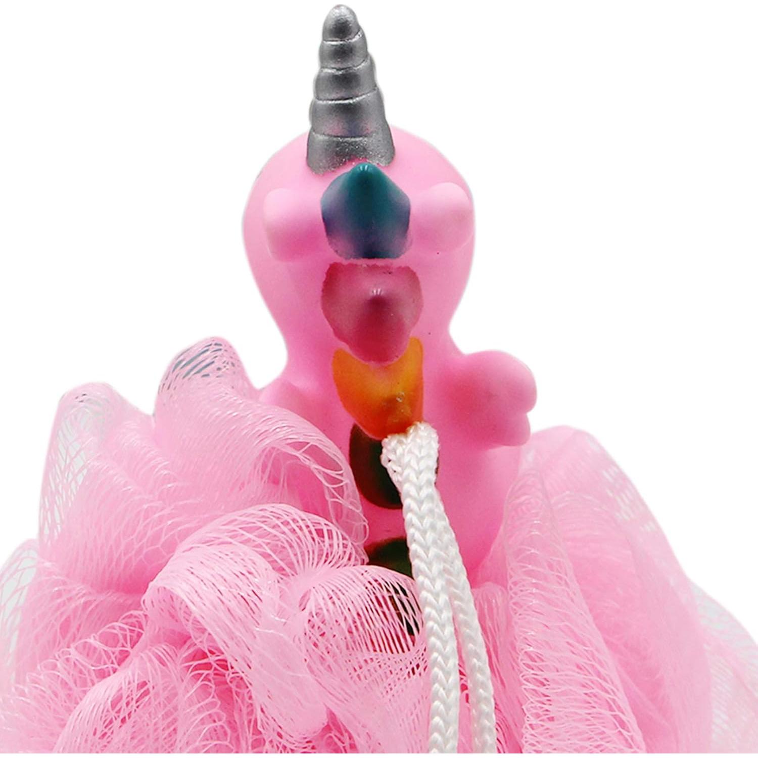 Esponja de Baño de Malla Unicornio Caviotess Rosa 9.9cm