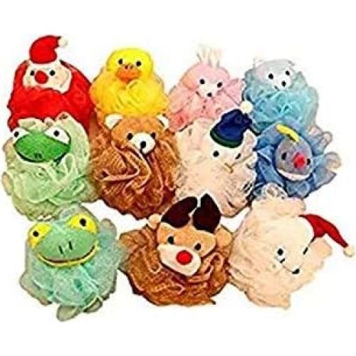 Esponjas de baño de malla Rubinson-store 4 unidades diseño animal