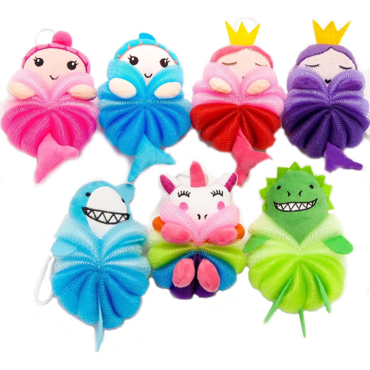 Esponjas de Baño Loofah para Niños 4 Pcs - Murri&Murrdi