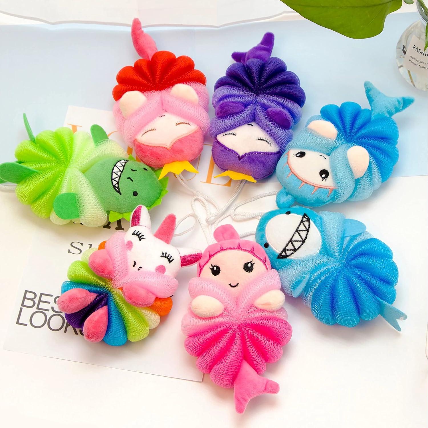 Esponjas de Baño Loofah para Niños 4 Pcs - Murri&Murrdi