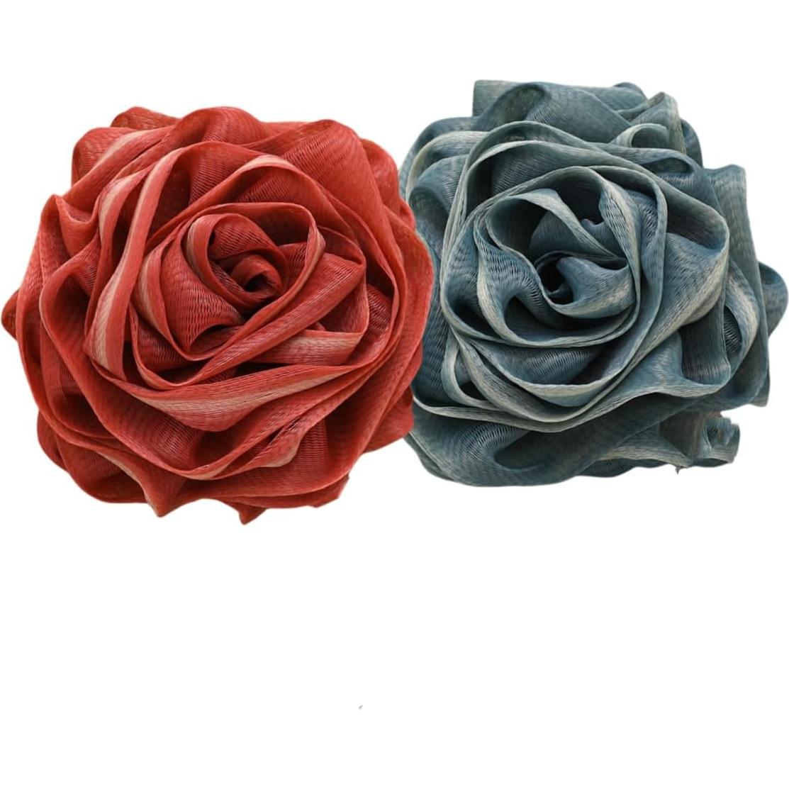 Esponja de Lufa Exfoliante SINGEWOW 75g 2 Pcs Rosa y Azul