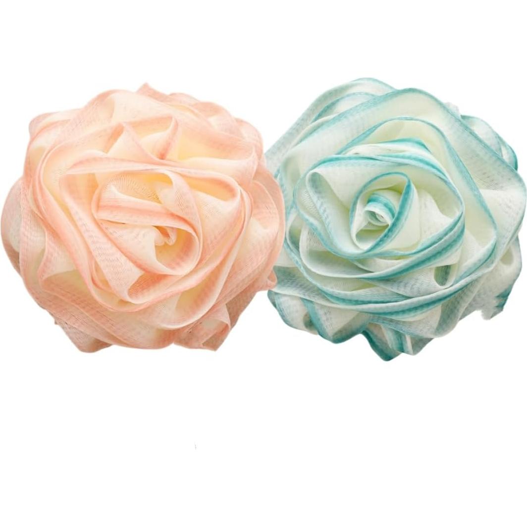 Esponja de Lufa Exfoliante SINGEWOW 75g 2 Pcs Rosa y Azul