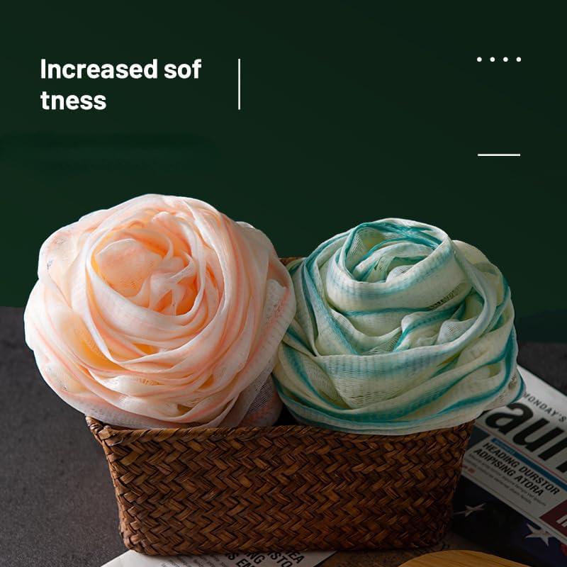 Esponja de Lufa Exfoliante SINGEWOW 75g 2 Pcs Rosa y Azul