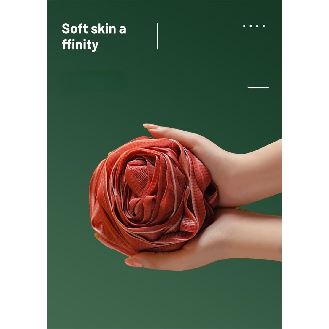 Esponja de Lufa Exfoliante SINGEWOW 75g 2 Pcs Rosa y Azul