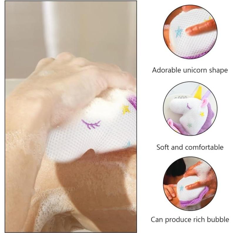 Esponja de Baño Suillty Unicornio Rosa Ecológica 15x11x7.5 cm