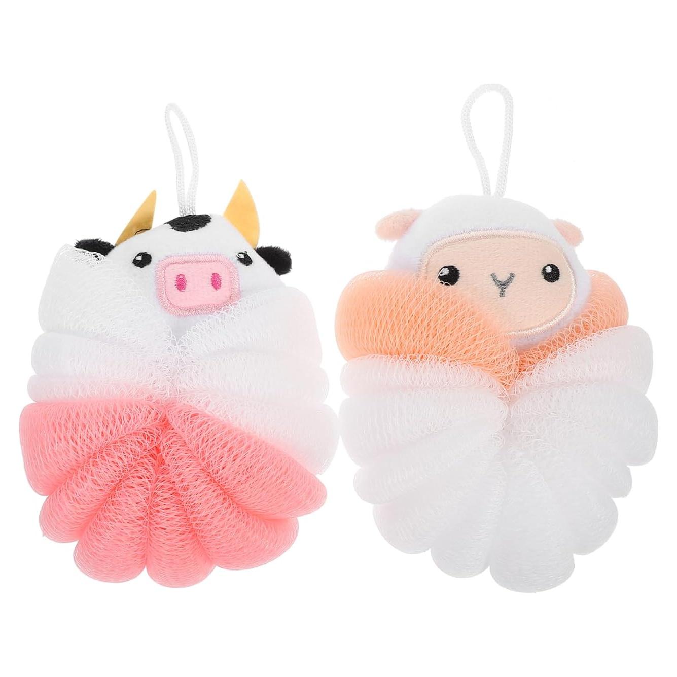 Esponjas de Baño para Niños Baluue 2 Piezas Diseño Cartoon