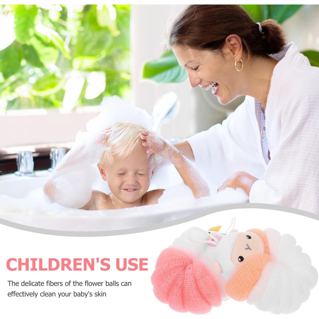 Esponjas de Baño para Niños Baluue 2 Piezas Diseño Cartoon