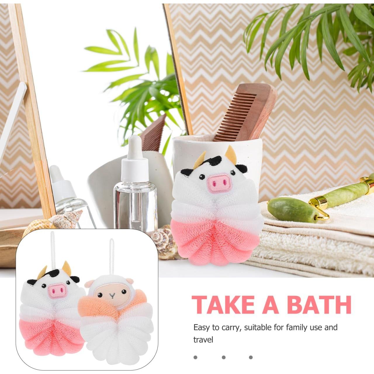 Esponjas de Baño para Niños Baluue 2 Piezas Diseño Cartoon