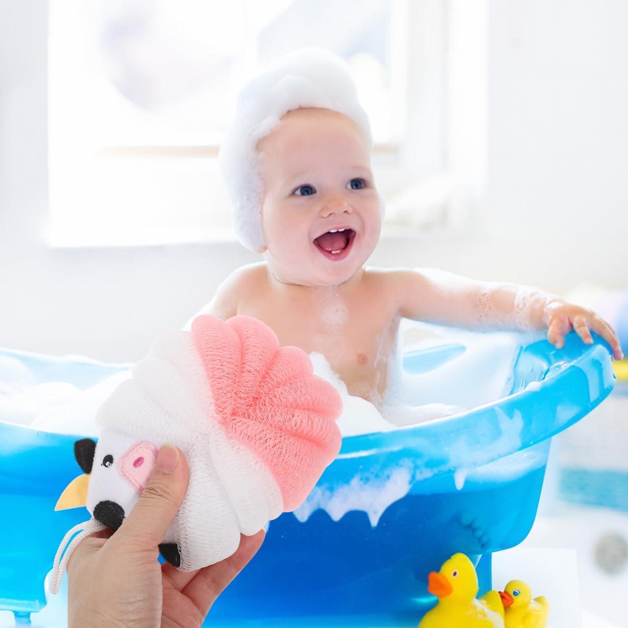 Esponjas de Baño para Niños Baluue 2 Piezas Diseño Cartoon