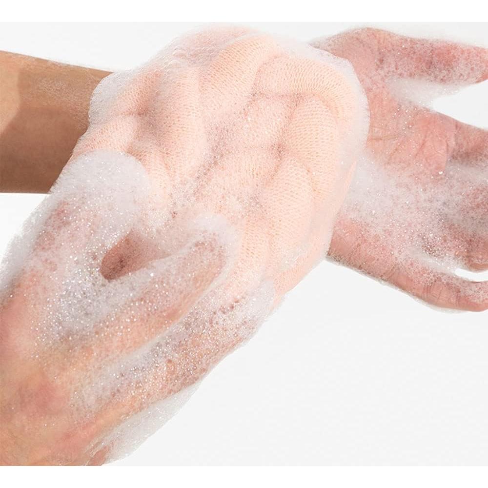 Esponja de Ducha Exfoliante PE Rosa 2 Piezas JSYPWEIJIE