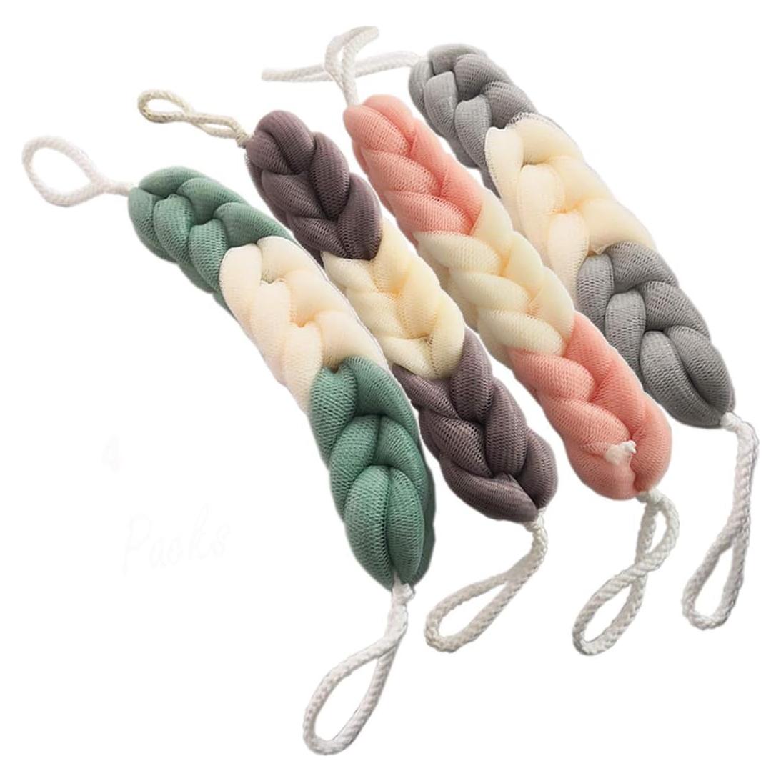 Esponja de Baño Exfoliante AARainbow 4 Paquetes Malla 81 cm