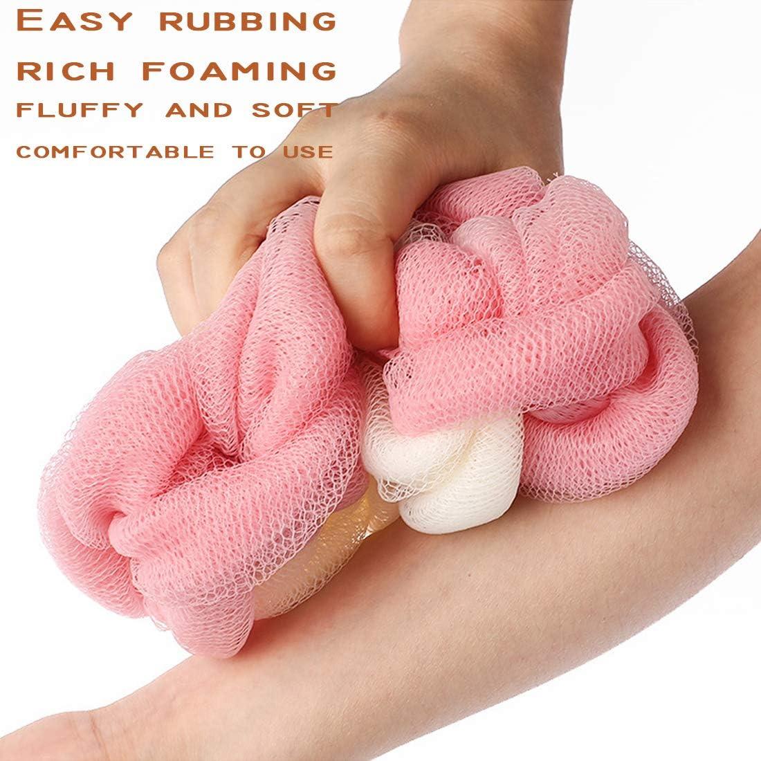 Esponja de Baño Exfoliante AARainbow 4 Paquetes Malla 81 cm