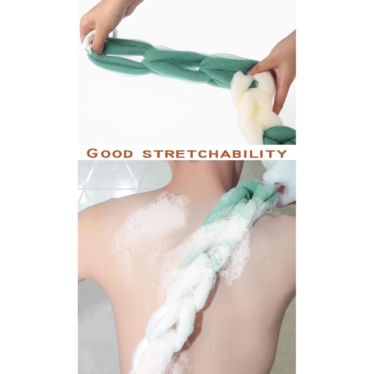 Esponja de Baño Exfoliante AARainbow 4 Paquetes Malla 81 cm